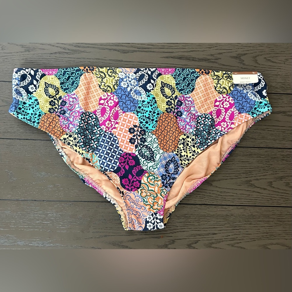 ArteSands Womens Salmagundi Botticelli Swim Bottoms Patchwork Floral Size 20 NWT